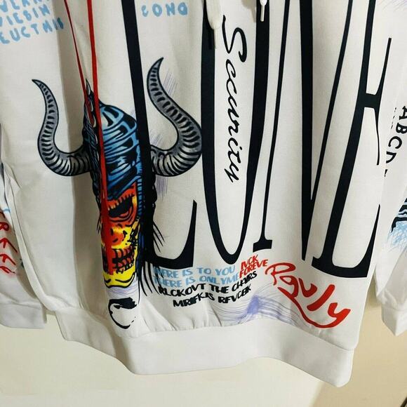 VLONE White Graphic Hoodie - Picture 4 of 8